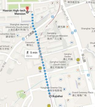 Xujiahui to Haoran Building